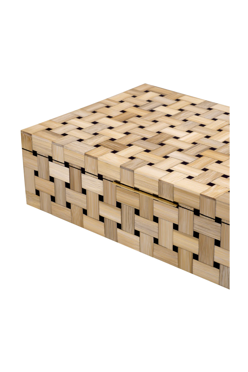 Rectangular Marquetry Pattern Box | Eichholtz Girona | Eichholtzmiami.com