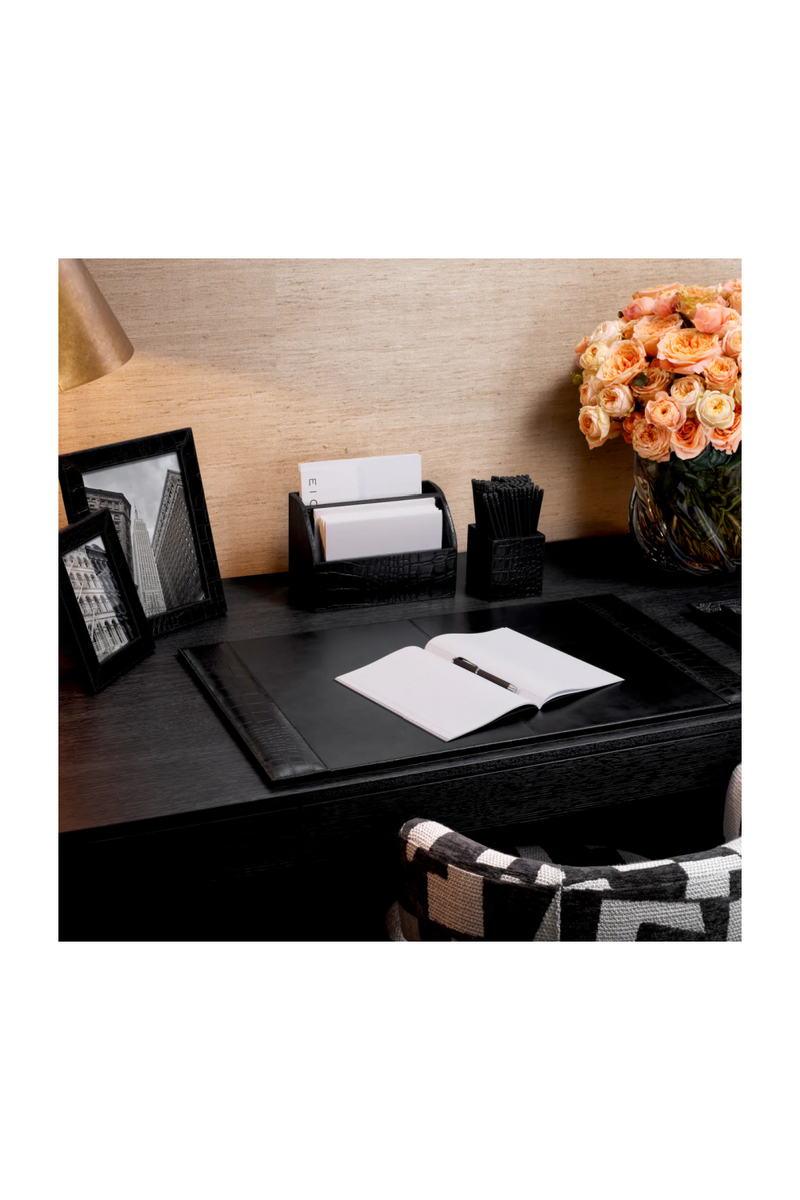 Black Leather Desk Blotter | Eichholtz Scaleo | Eichholtzmiami.com