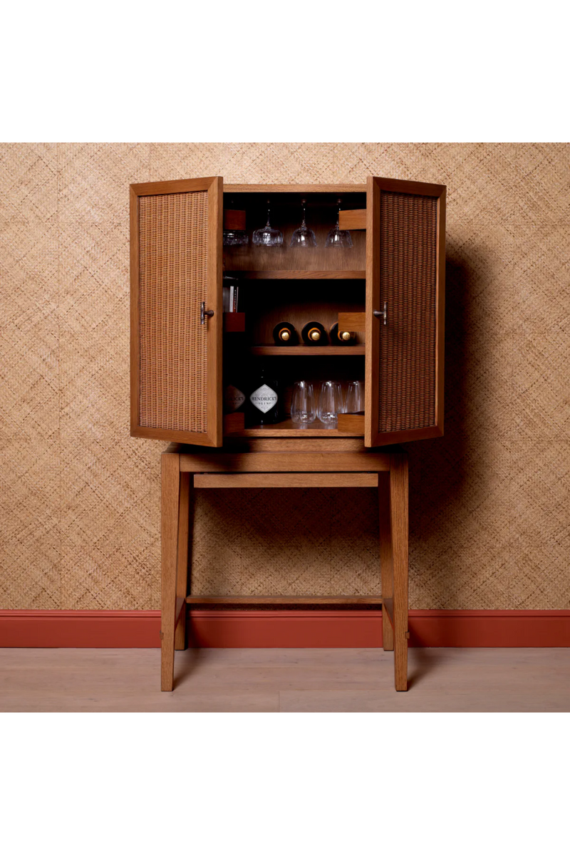 Caramel Oak 2-Door Bar Cabinet | Eichholtz Borchard | Eichholtzmiami.com