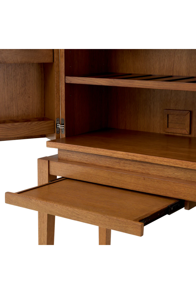 Caramel Oak 2-Door Bar Cabinet | Eichholtz Borchard | Eichholtzmiami.com