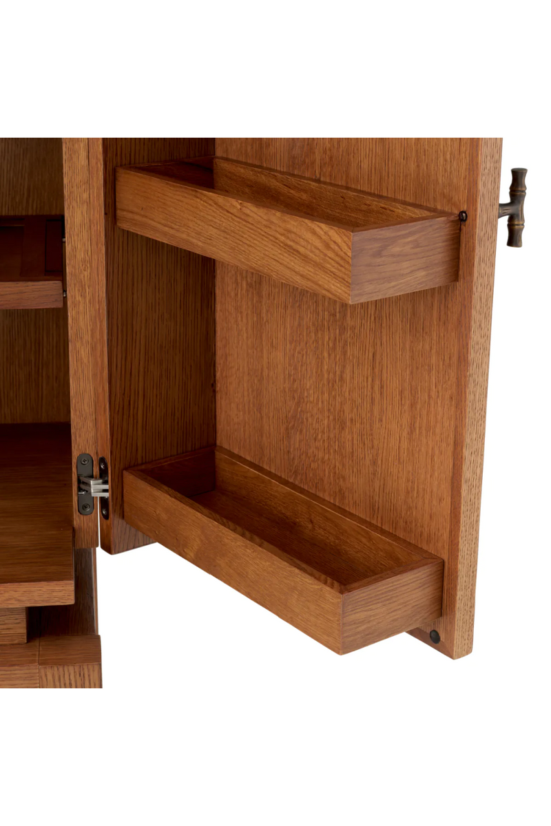 Caramel Oak 2-Door Bar Cabinet | Eichholtz Borchard | Eichholtzmiami.com