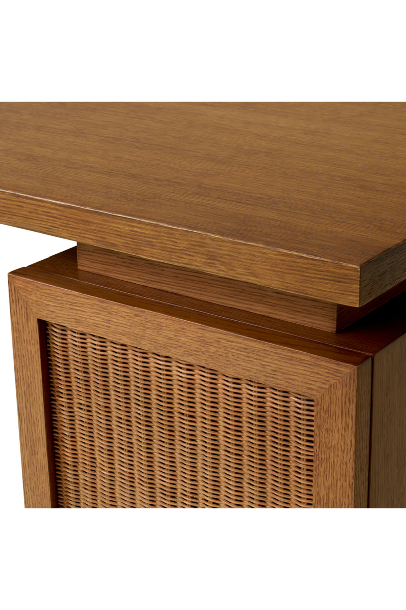 Rattan Door Wooden Desk | Eichholtz Borchard | Eichholtzmiami.com