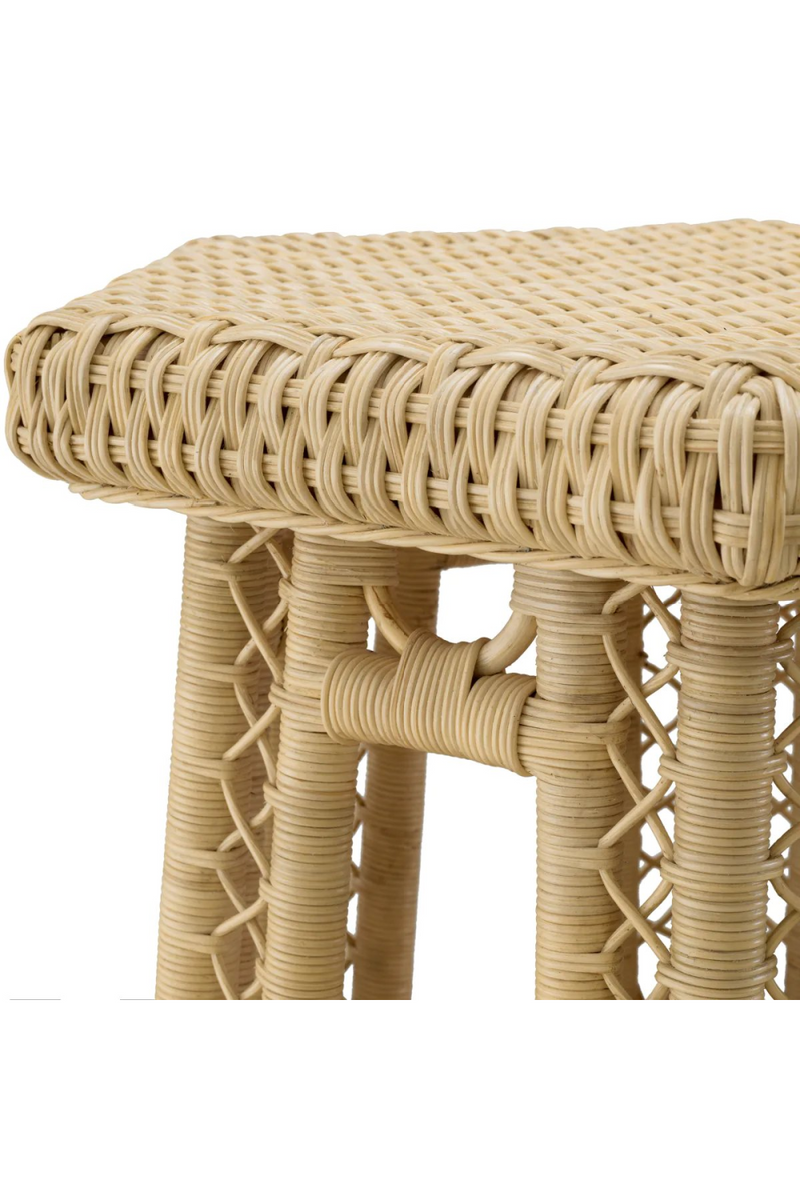 Hexagonal Rattan Side Table | Eichholtz Saba | Eichholtzmiami.com