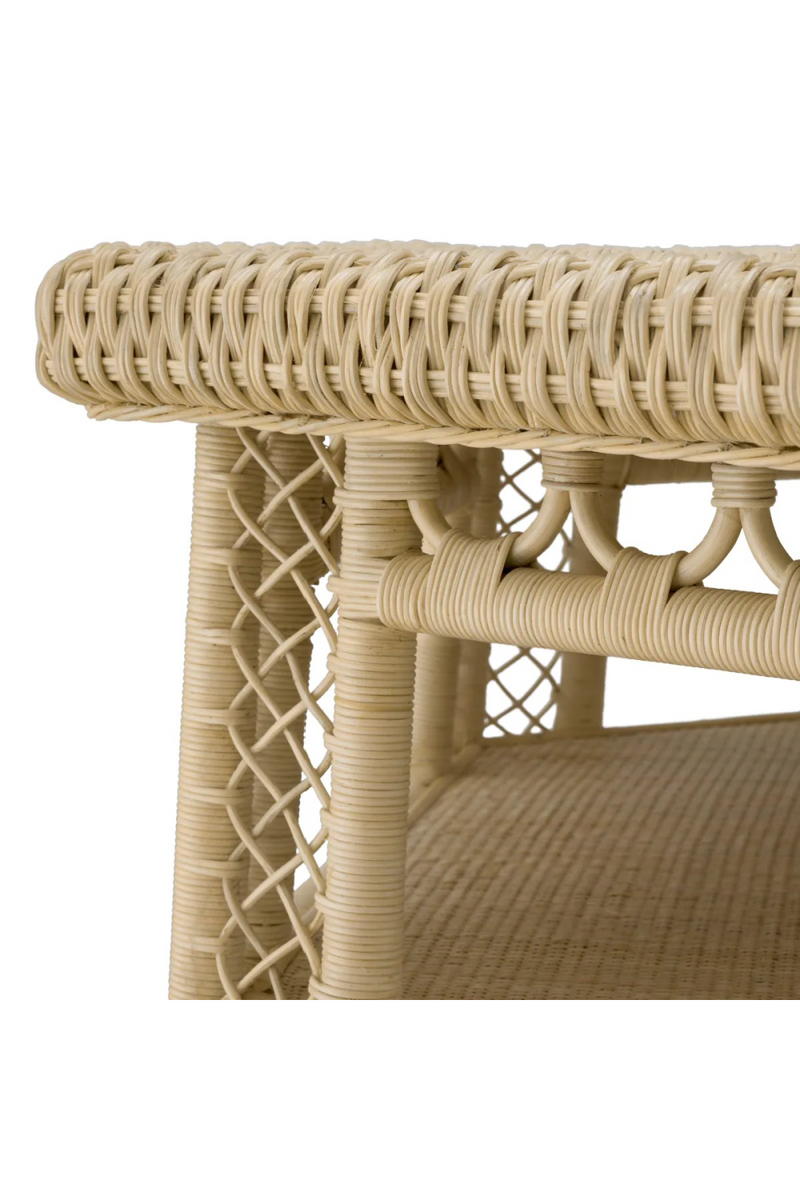 Hexagonal Rattan Coffee Table | Eichholtz Saba | Eichholtzmiami.com