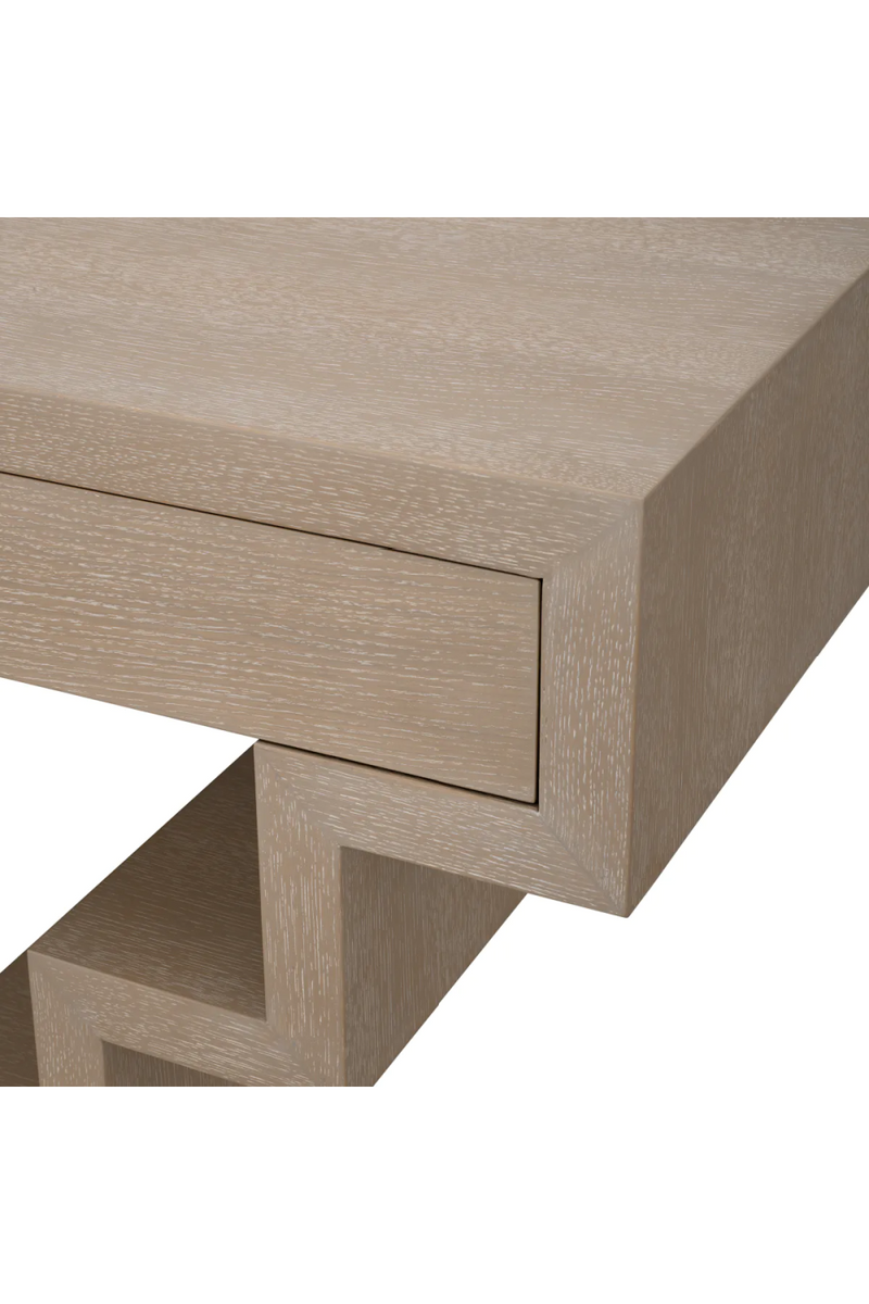 Oak Geometrical Console Table | Eichholtz Rialto | Eichholtzmiami.com