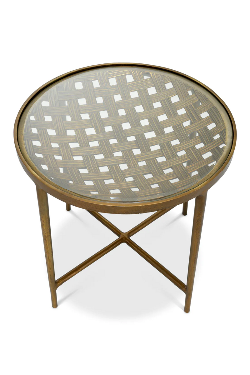 Woven Design Side Table | Eichholtz Sorrento | Eichholtzmiami.com