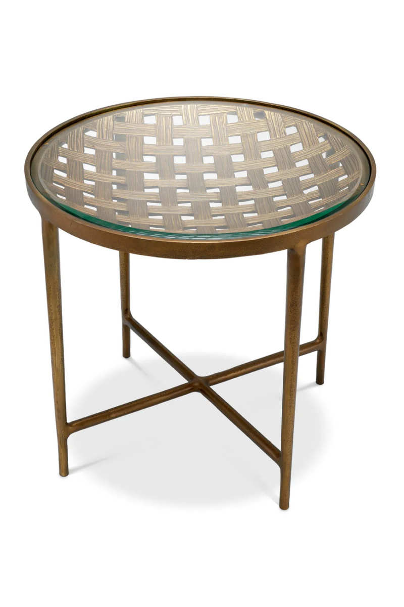 Woven Design Side Table | Eichholtz Sorrento | Eichholtzmiami.com