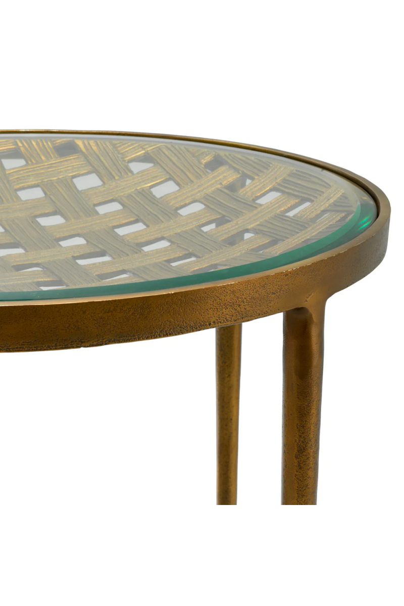 Woven Design Side Table | Eichholtz Sorrento | Eichholtzmiami.com