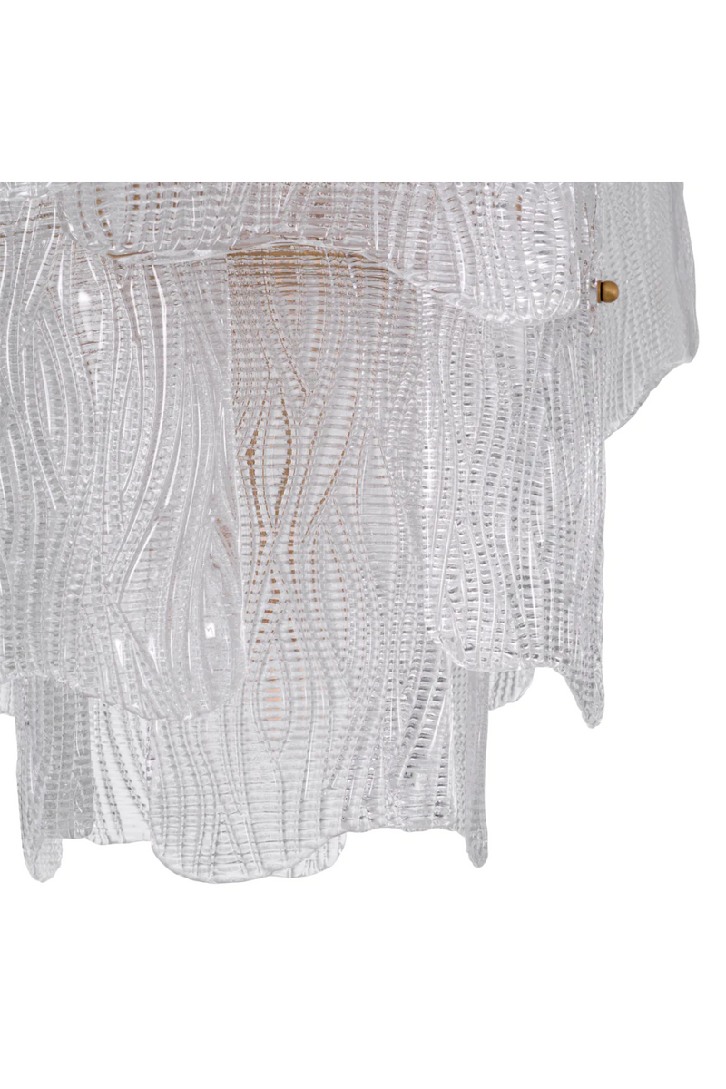 Clear Textured Glass Chandelier | Eichholtz Asinara | Eichholtzmiami.com