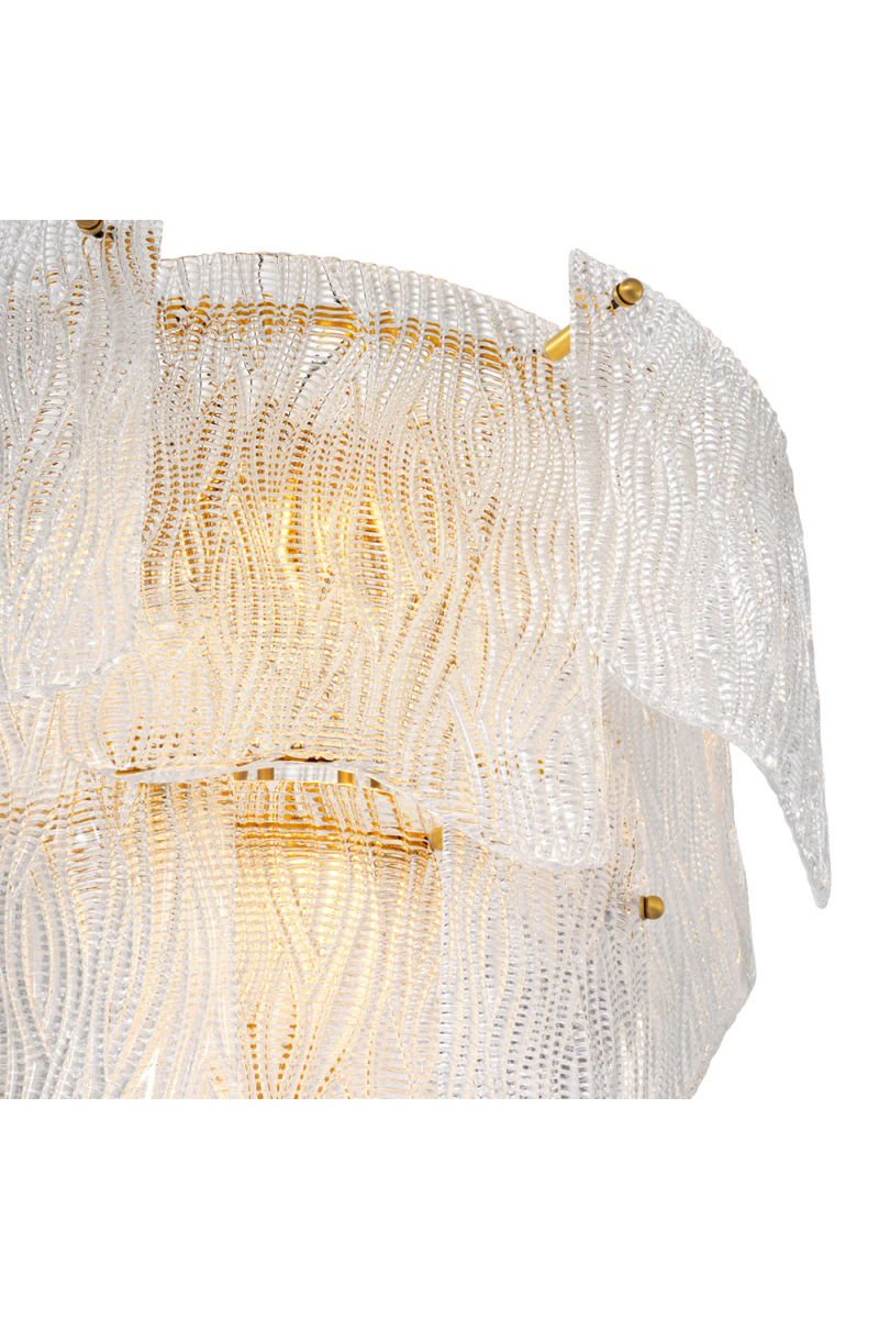 Clear Textured Glass Chandelier | Eichholtz Asinara | Eichholtzmiami.com