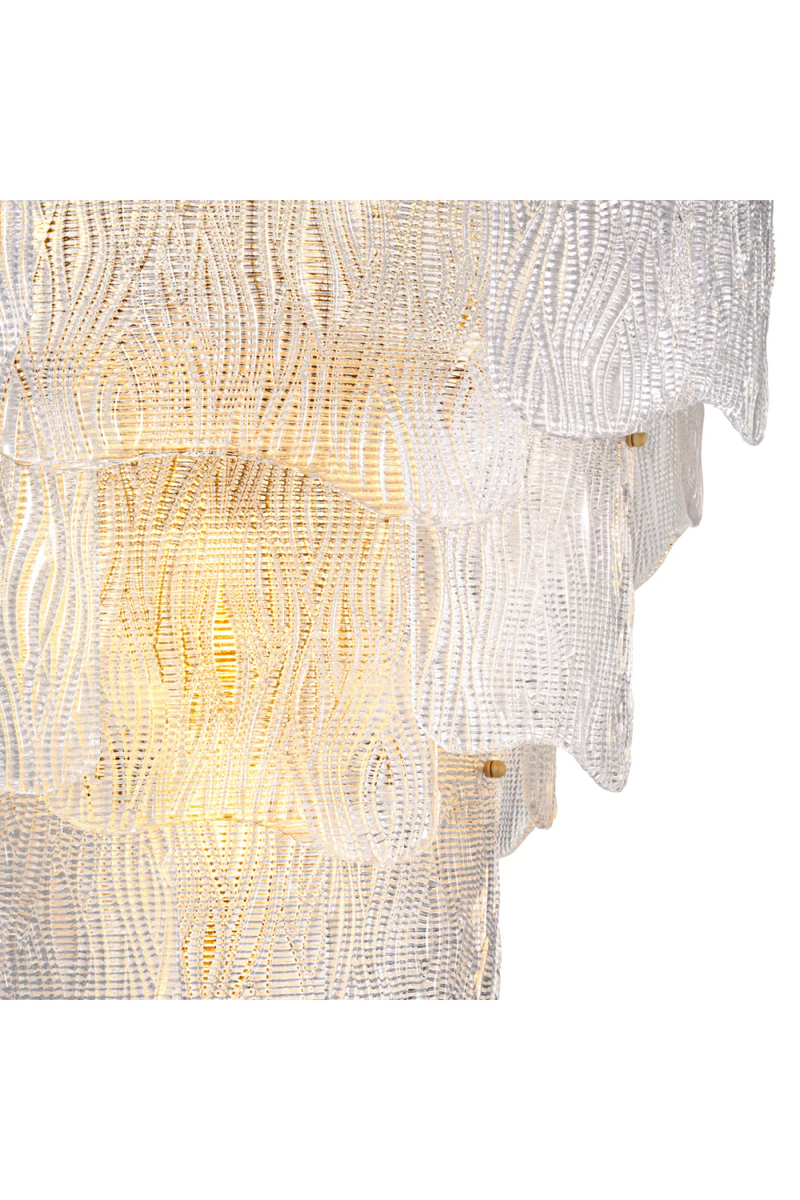 Clear Textured Glass Chandelier | Eichholtz Asinara | Eichholtzmiami.com