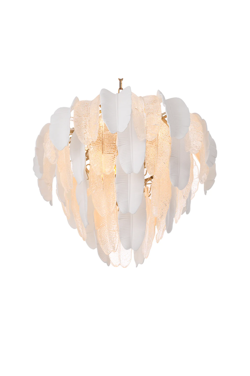 Textured Glass Layered Chandelier | Eichholtz Saint Lucia | Eichholtzmiami.com