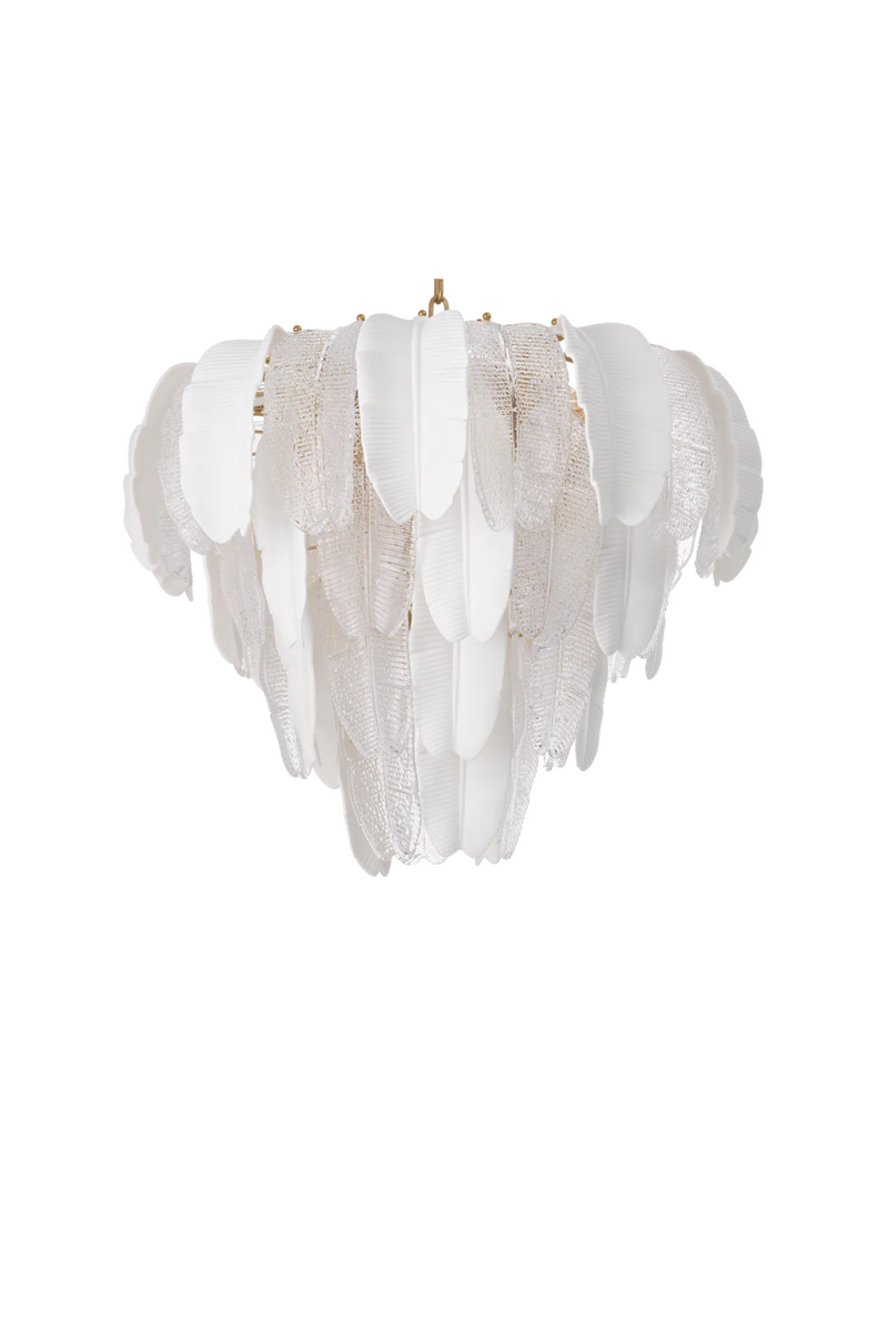 Textured Glass Layered Chandelier | Eichholtz Saint Lucia | Eichholtzmiami.com