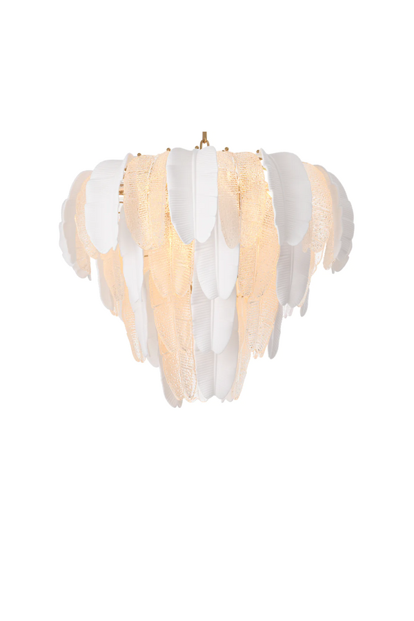 Textured Glass Layered Chandelier | Eichholtz Saint Lucia | Eichholtzmiami.com