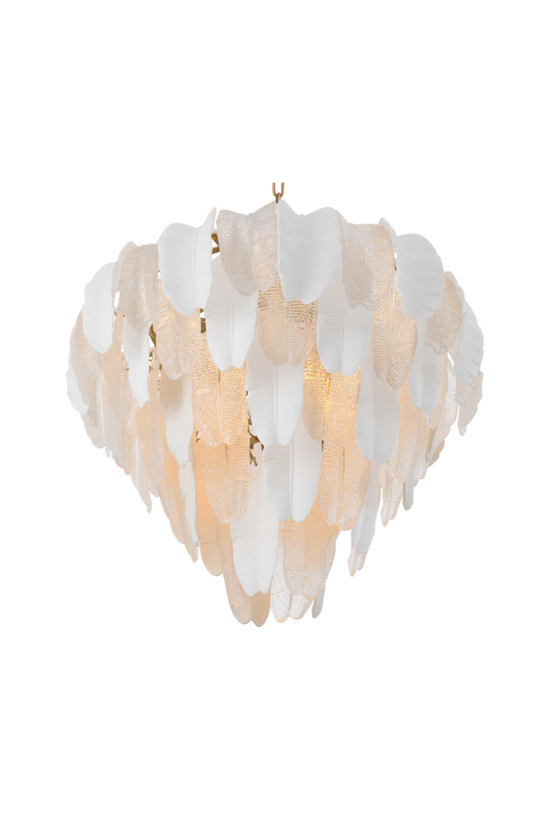 Textured Glass Layered Chandelier | Eichholtz Saint Lucia | Eichholtzmiami.com