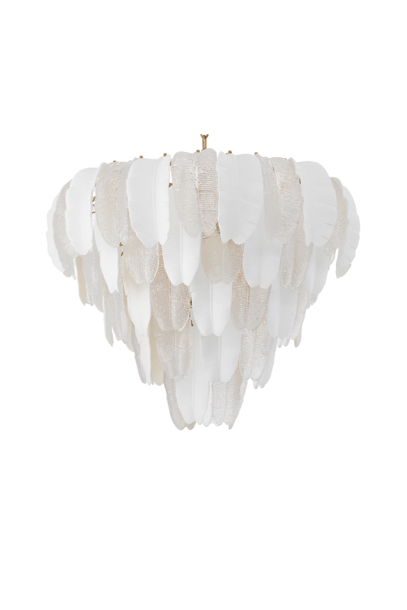 Textured Glass Layered Chandelier | Eichholtz Saint Lucia | Eichholtzmiami.com