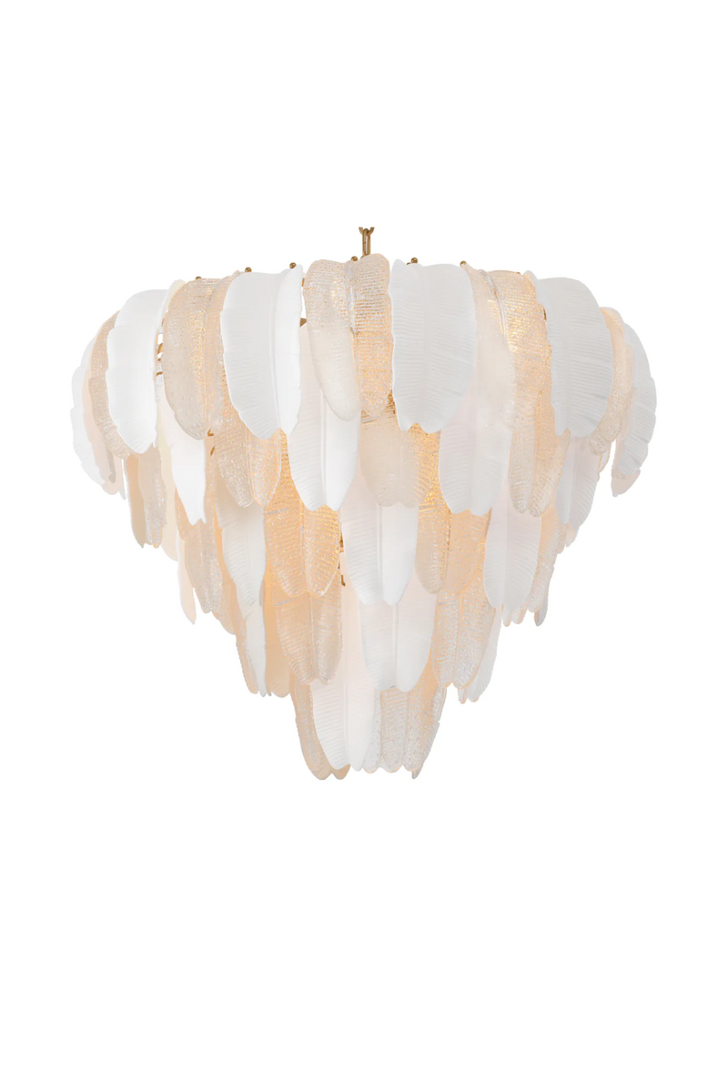 Textured Glass Layered Chandelier | Eichholtz Saint Lucia | Eichholtzmiami.com