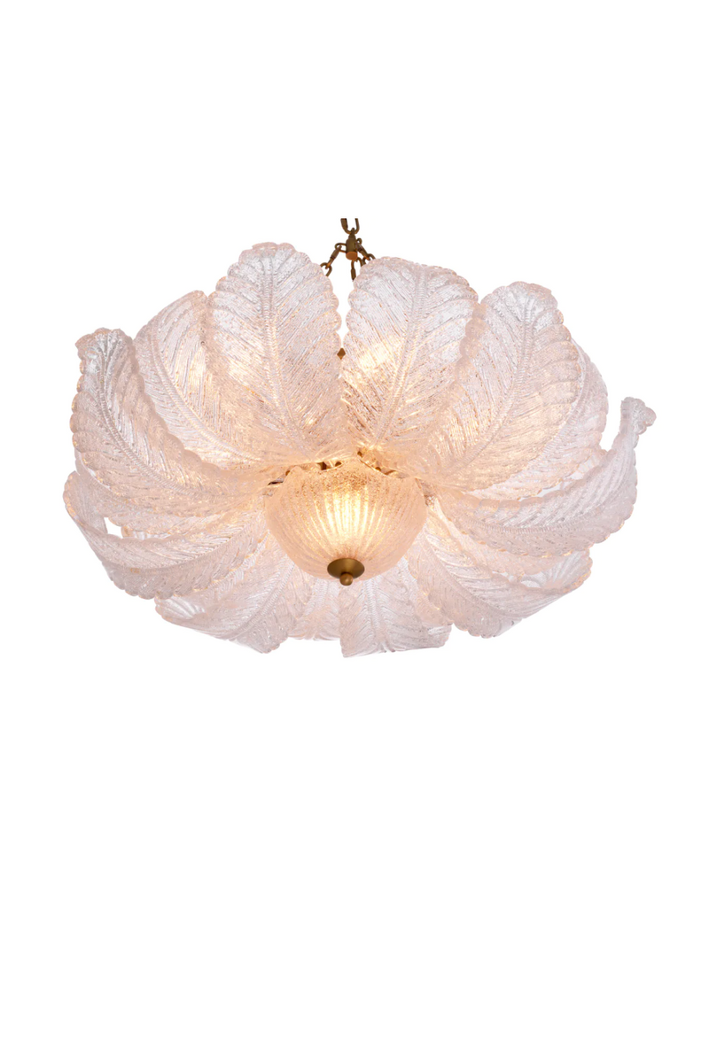 Textured Glass Leaf Chandelier | Eichholtz Cabrillo | Eichholtzmiami.com