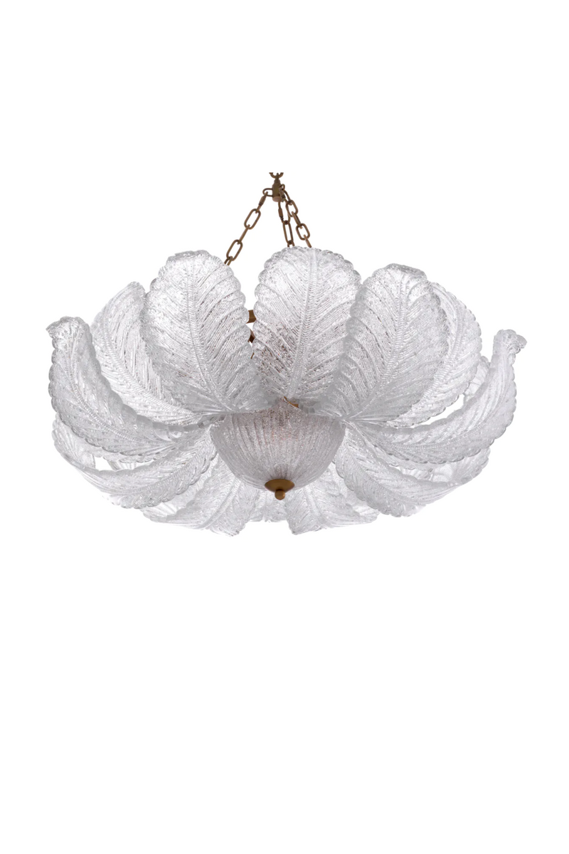 Textured Glass Leaf Chandelier | Eichholtz Cabrillo | Eichholtzmiami.com