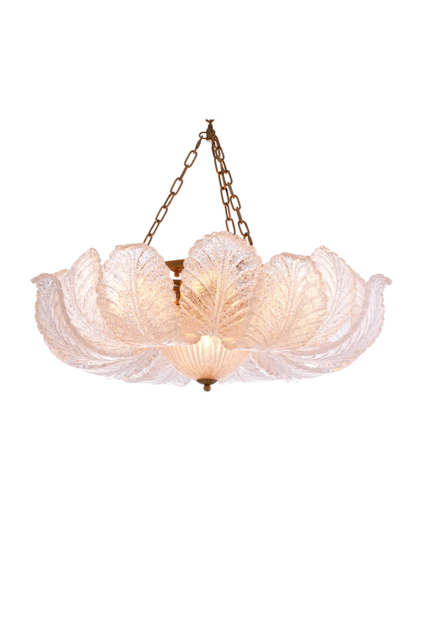 Textured Glass Leaf Chandelier | Eichholtz Cabrillo | Eichholtzmiami.com