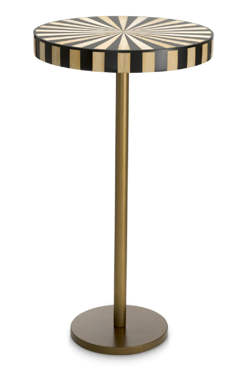 Striped Top Pedestal Side Table | Eichholtz Albany | Oroatrade.com