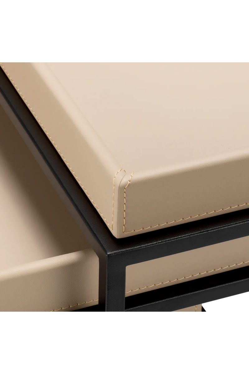 Leather Tray Top Side Tables (3) | Eichholtz Léonard | Eichholtzmiami.com