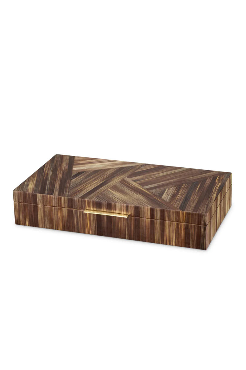 Straw Marquetry Box | Eichholtz Harvard | Eichholtzmiami.com