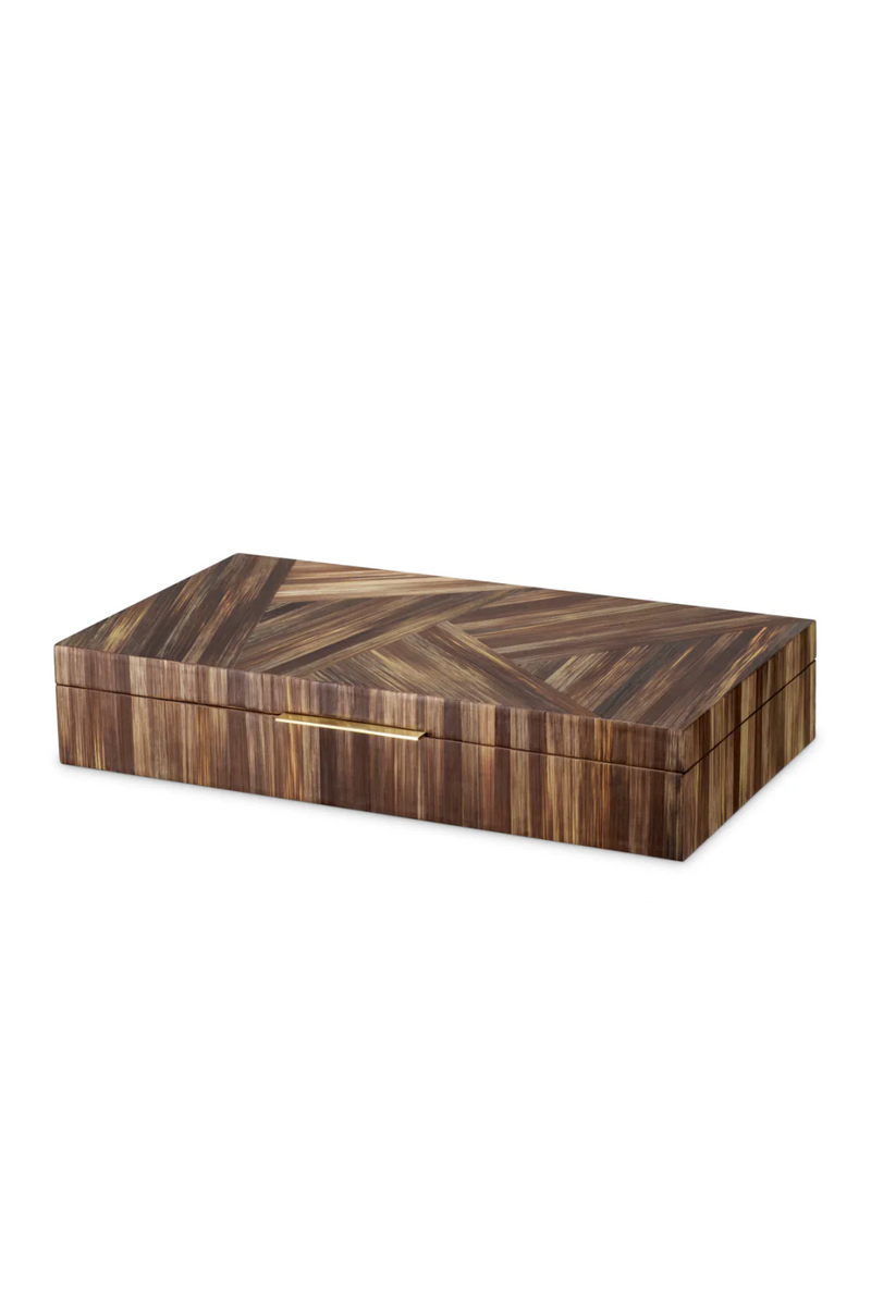 Straw Marquetry Box | Eichholtz Harvard | Eichholtzmiami.com