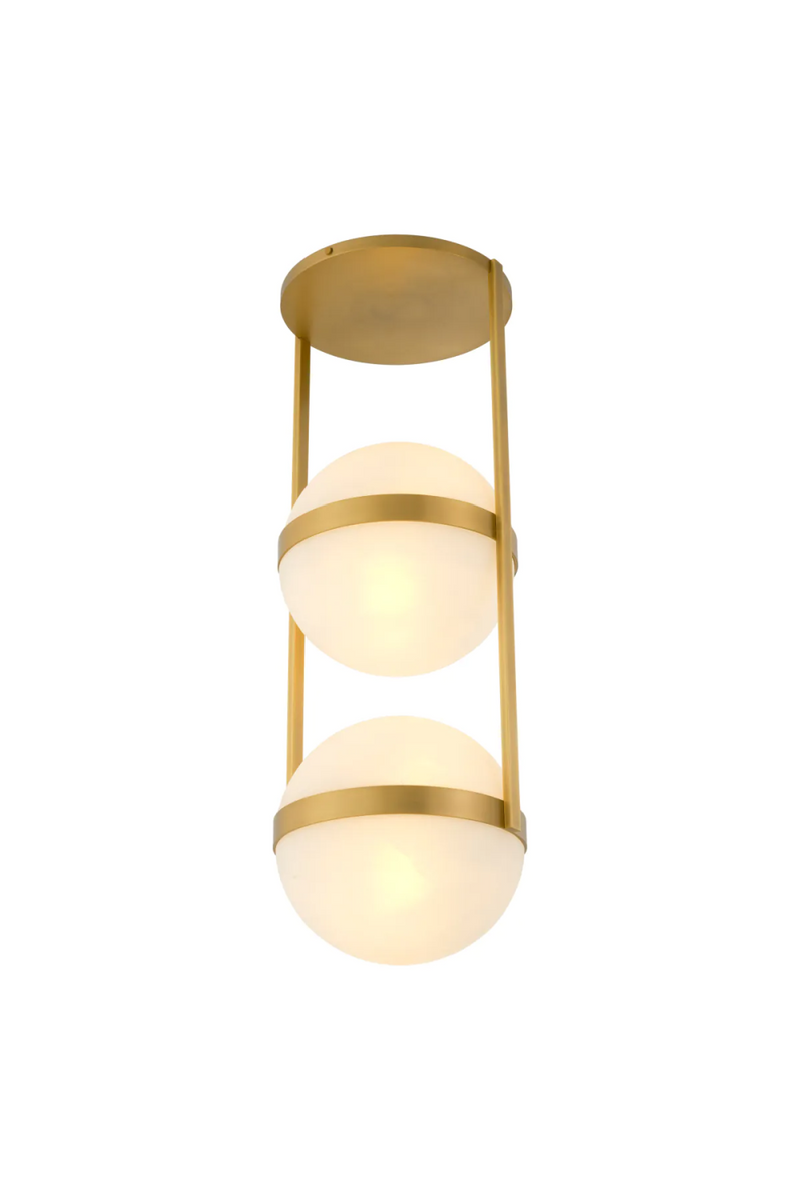 White Globe Double Ceiling Lamp | Eichholtz Dover | Eichholtzmiami.com