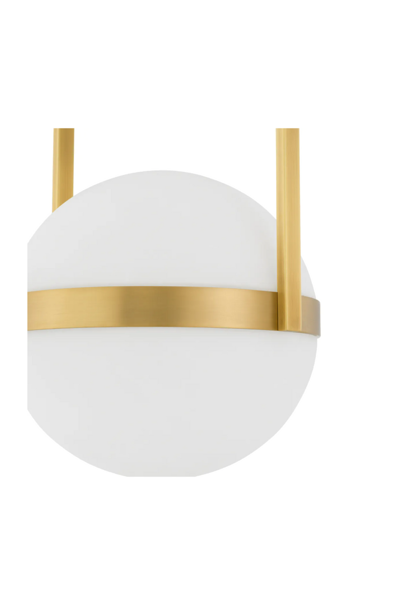 White Globe Double Ceiling Lamp | Eichholtz Dover | Eichholtzmiami.com