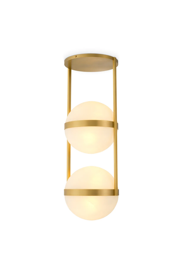 White Globe Double Ceiling Lamp | Eichholtz Dover | Eichholtzmiami.com