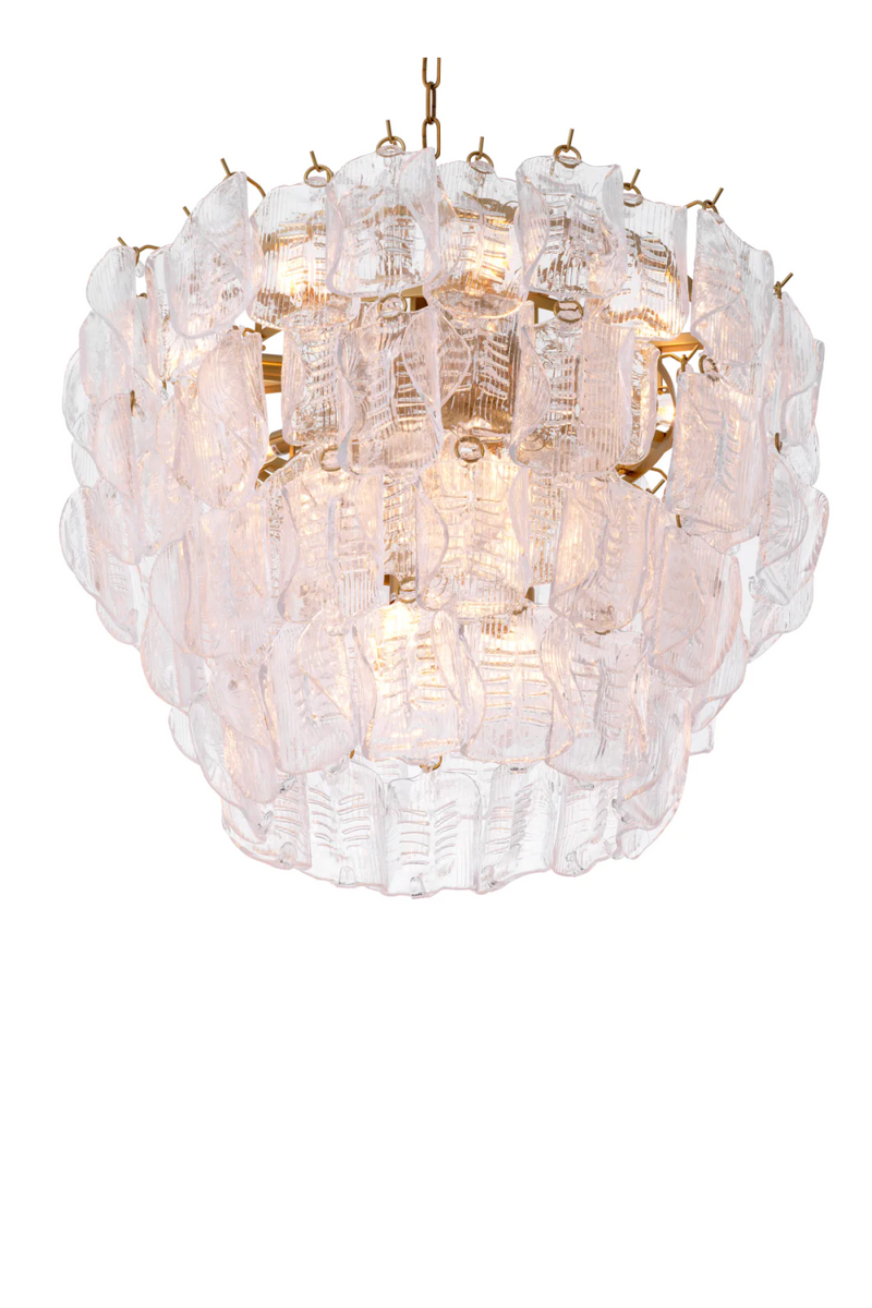 Tiered Handmade Glass Chandelier | Eichholtz Solange | Eichholtzmiami.com