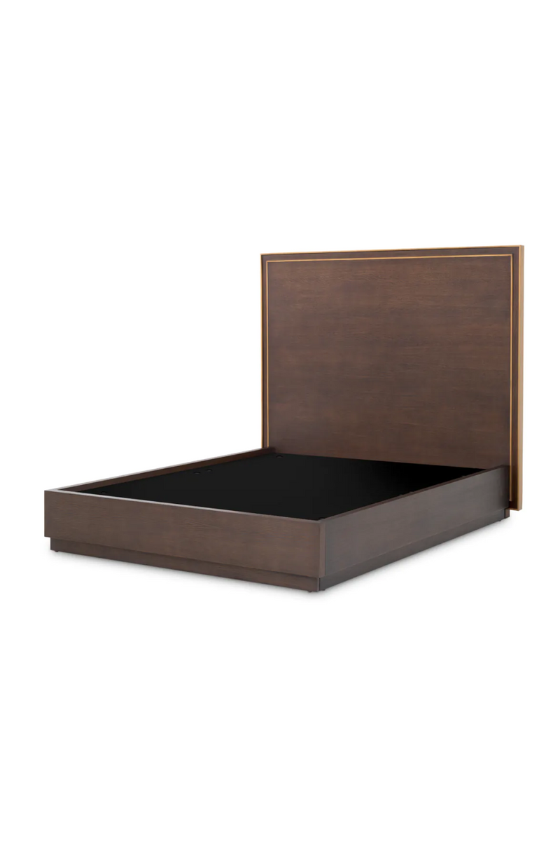 Brown Oak Bed Frame | Eichholtz Camelot | Eichholtzmiami.com