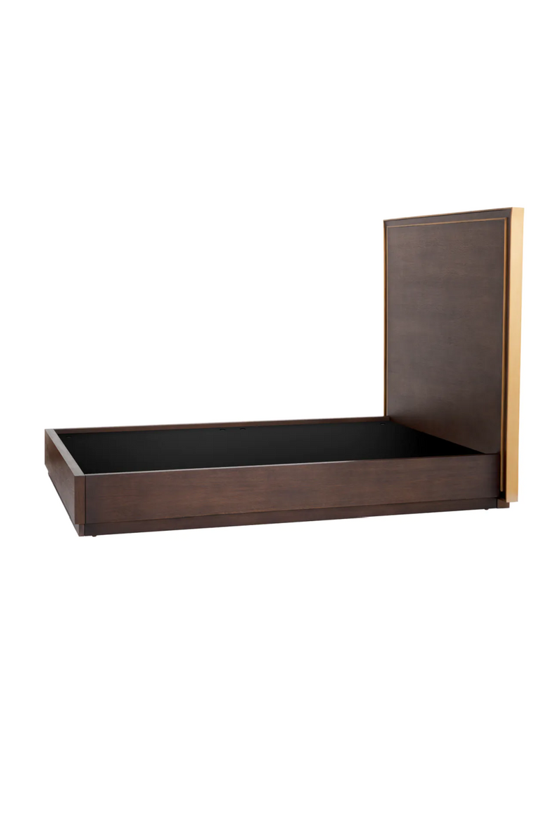 Brown Oak Bed Frame | Eichholtz Camelot | Eichholtzmiami.com