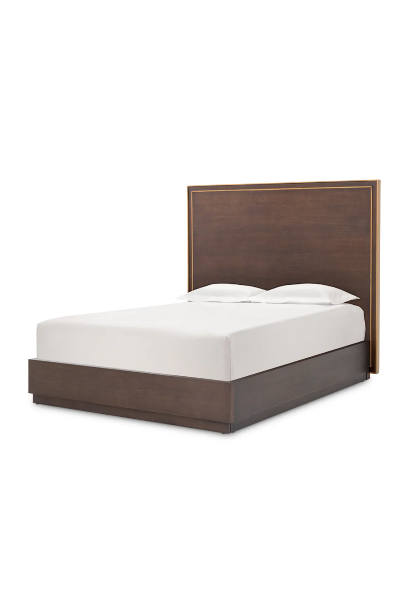 Brown Oak Bed Frame | Eichholtz Camelot | Eichholtzmiami.com