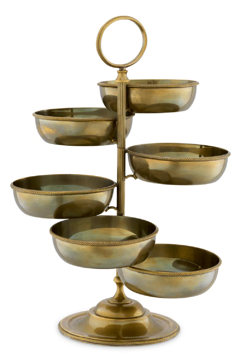 Vintage Brass 6-Bowl Stand | Eichholtz Christine