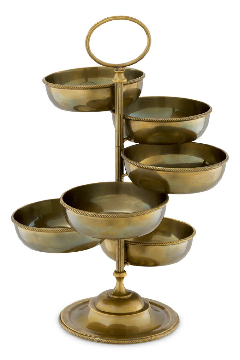 Vintage Brass 6-Bowl Stand | Eichholtz Christine