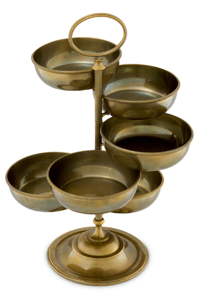 Vintage Brass 6-Bowl Stand | Eichholtz Christine