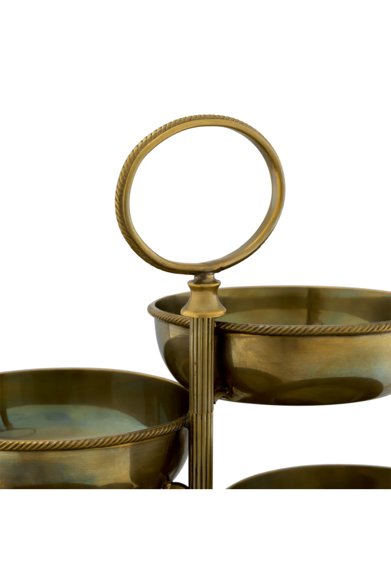 Vintage Brass 6-Bowl Stand | Eichholtz Christine