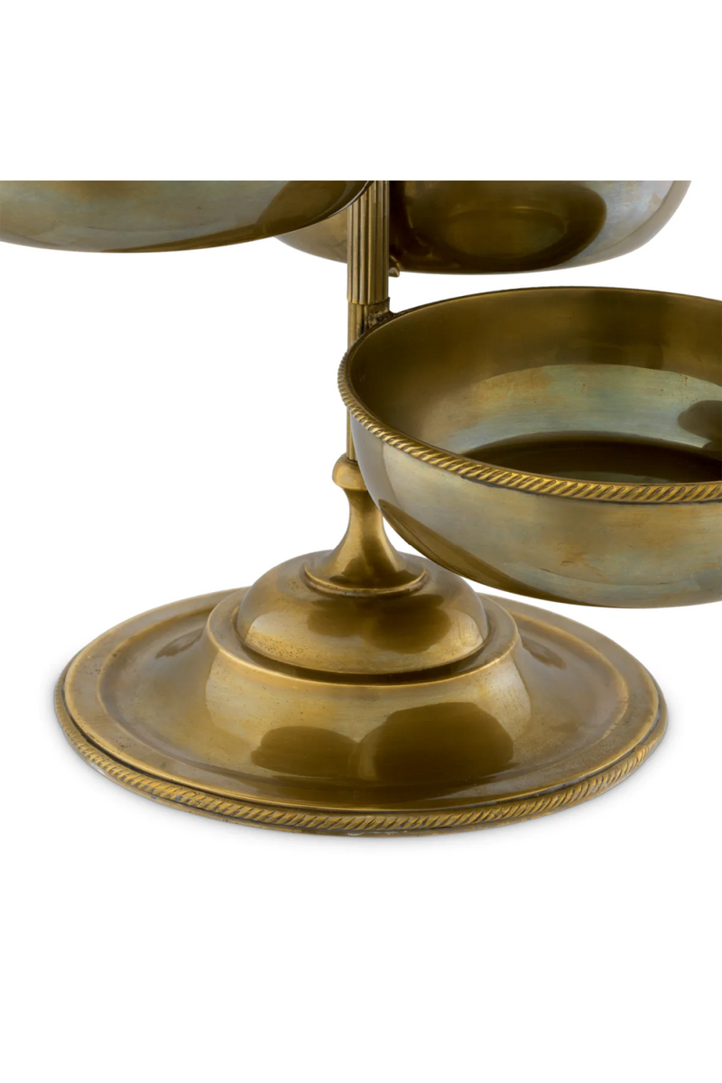 Vintage Brass 6-Bowl Stand | Eichholtz Christine