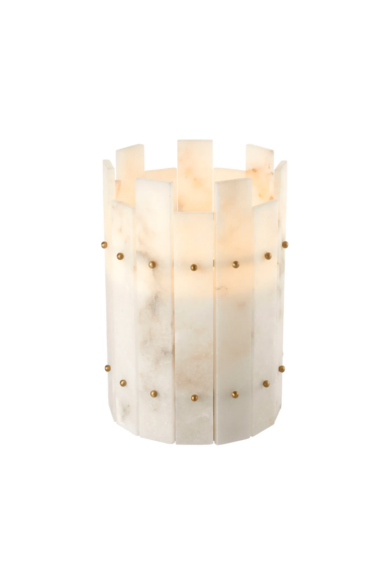 Alabaster Hurricane Candle Holder | Eichholtz Ruby | Eichholtzmiami.com