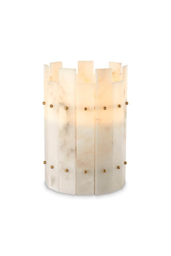 Alabaster Hurricane Candle Holder | Eichholtz Ruby | Eichholtzmiami.com