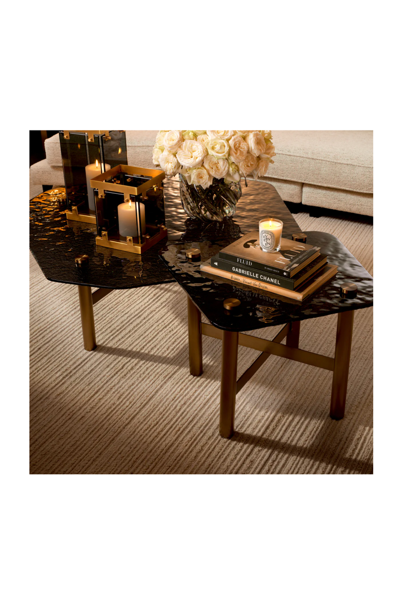 Black Glass Coffee Table | Eichholtz Cortes | Eichholtzmiami.com