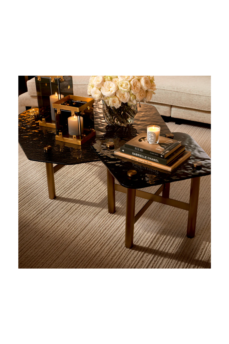 Black Glass Side Table | Eichholtz Cortes | Eichholtzmiami.com