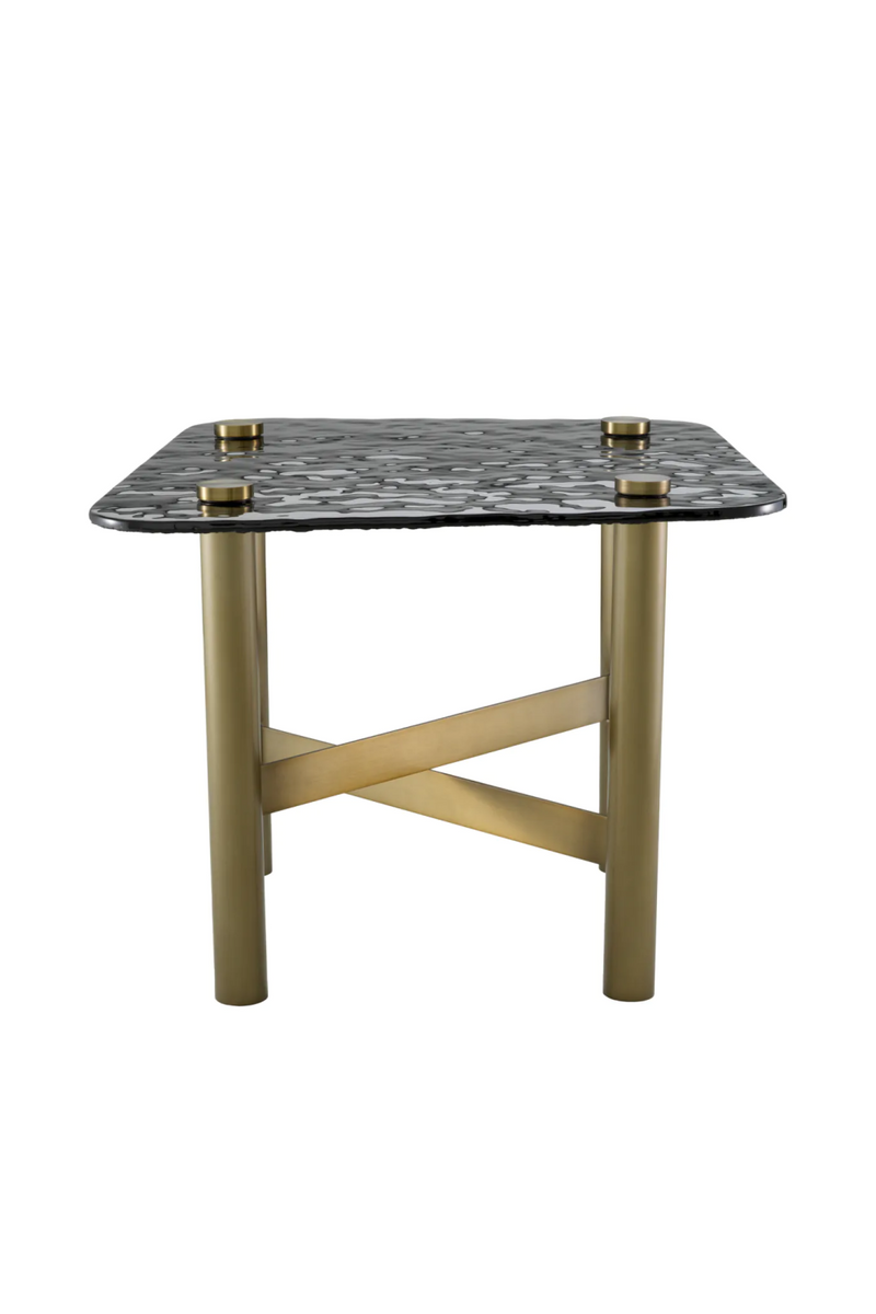 Black Glass Side Table | Eichholtz Cortes | Eichholtzmiami.com