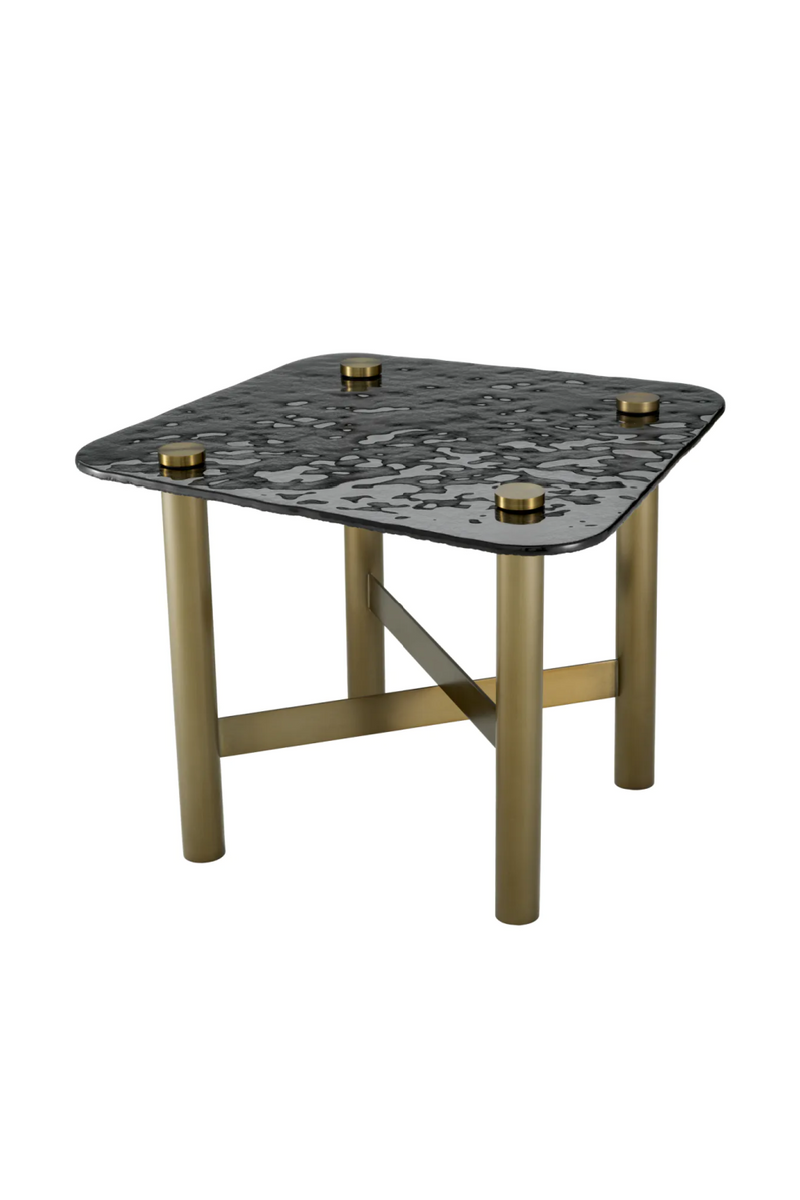 Black Glass Side Table | Eichholtz Cortes | Eichholtzmiami.com