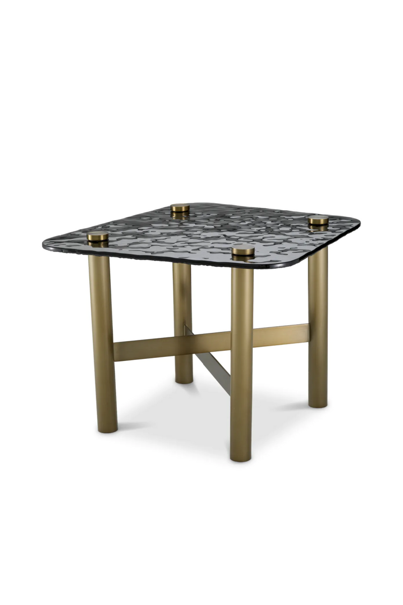 Black Glass Side Table | Eichholtz Cortes | Eichholtzmiami.com