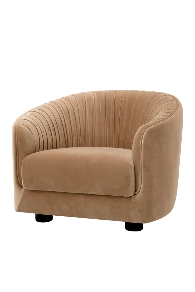 Brown Pleated Lounge Chair | Eichholtz Jameson | Eichholtzmiami.com