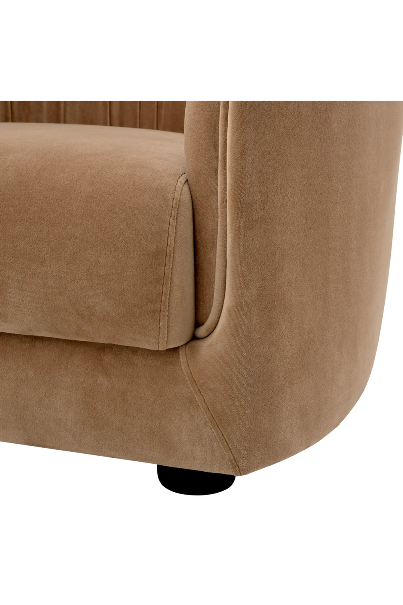 Brown Pleated Lounge Chair | Eichholtz Jameson | Eichholtzmiami.com