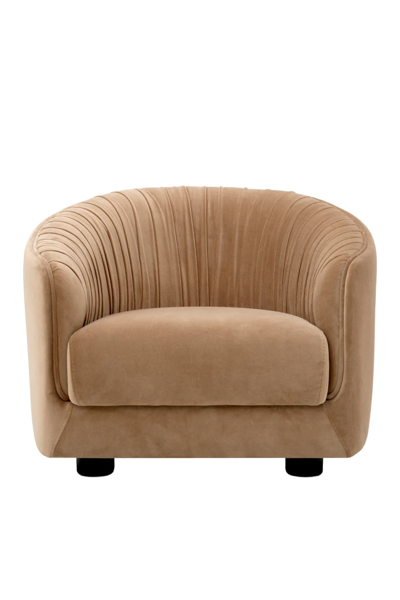 Brown Pleated Lounge Chair | Eichholtz Jameson | Eichholtzmiami.com